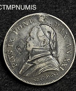,MONNAIE,SATIRIQUE,VATICAN,1 LIRE,1866,