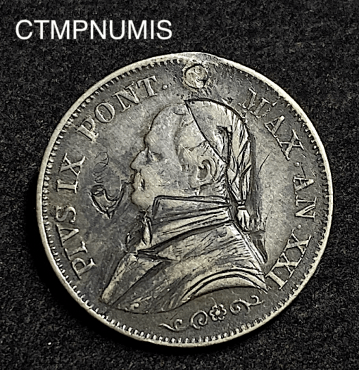 ,MONNAIE,SATIRIQUE,VATICAN,1 LIRE,1866,