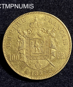 ,MONNAIE,100,FRANCS,OR,NAPOLEON,1857,
