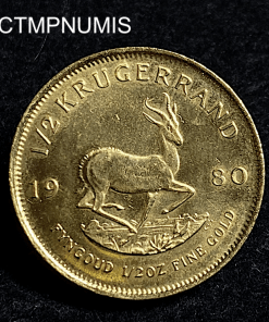 ,MONNAIE,KRUGER,1/2,ONCE,OR,1980,
