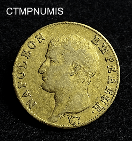 ,MONNAIE,40,FRANCS,OR,NAPOLEON,1806,U,TURIN,