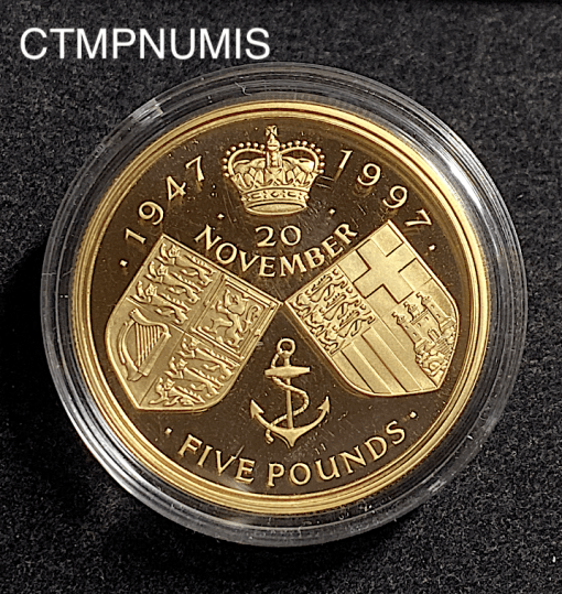 ,MONNAIE,ROYAUME,UNI,5,POUNDS,OE,1997,PROOF,