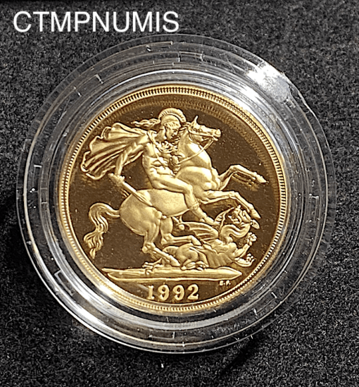 ,MONNAIE,ROYAUME,UNI,2,POUNDS,1992,OR,