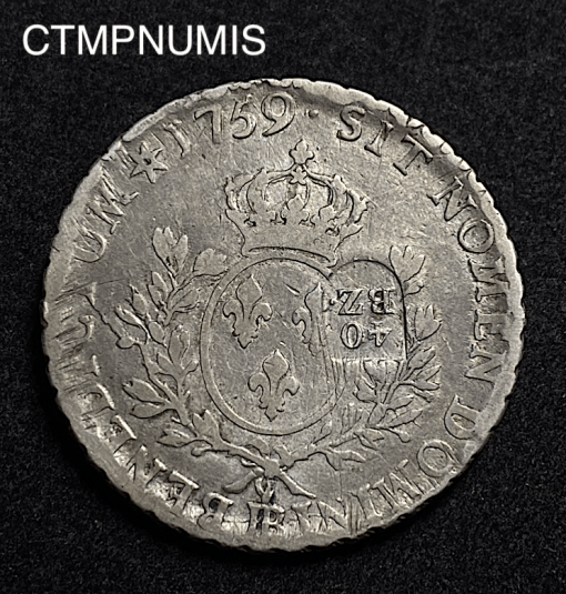 ,MONNAIE,SUISSE,BALE,SUR,ECU,LOUIS,XV,1759,BB,