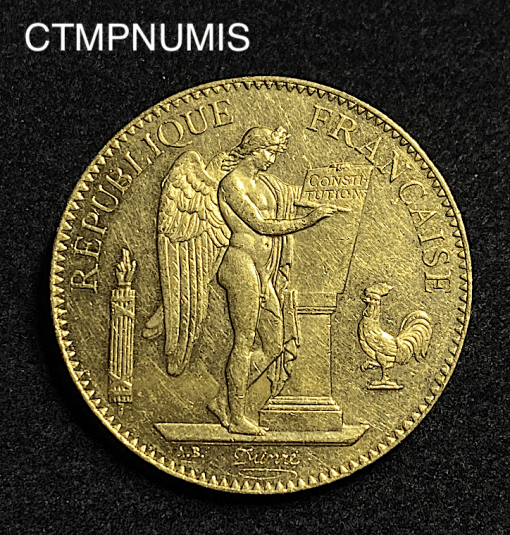 ,MONNAIE,100,FRANCS,OR,GENIE,1881,