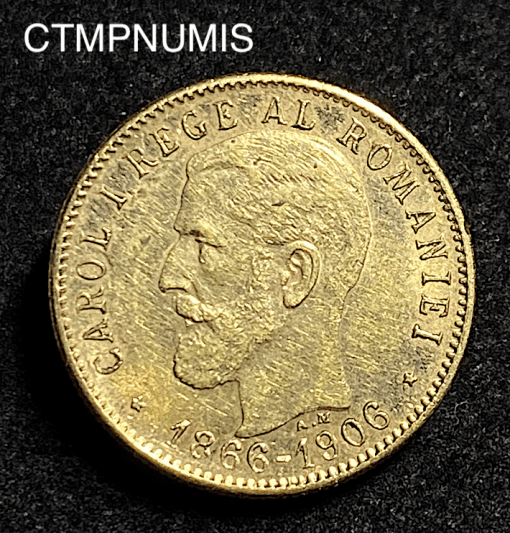,MONNAIE,ROUMANIE,20,LEI,OR,1866,1906,