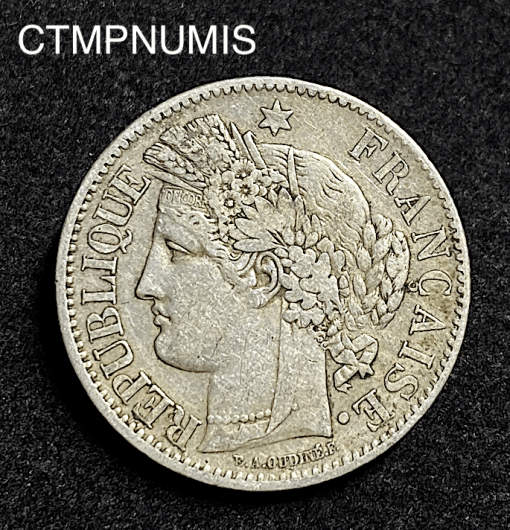 ,MONNAIE,2,FRANCS,ARGENT,CERES,1849,