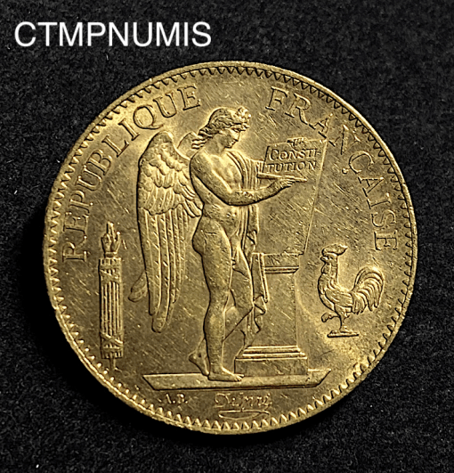 ,MONNAIE,100,FRANCS,OR,GENIE,1907,