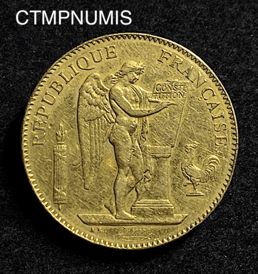 ,MONNAIE,50,FRANCS,OR,GENIE,1878,