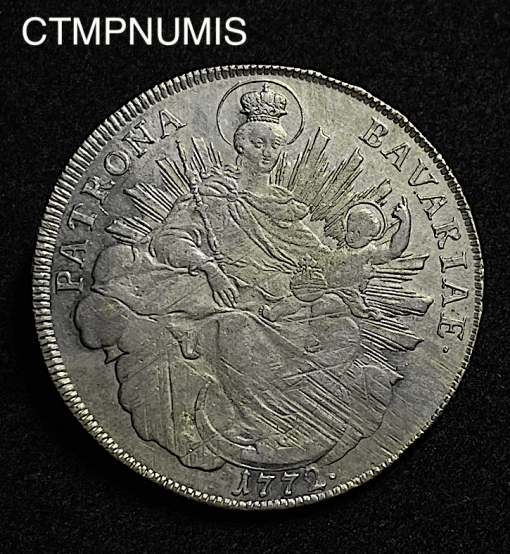 ,MONNAIE,ALLEMAGNE,1,THALER,BAVIERE,1772,