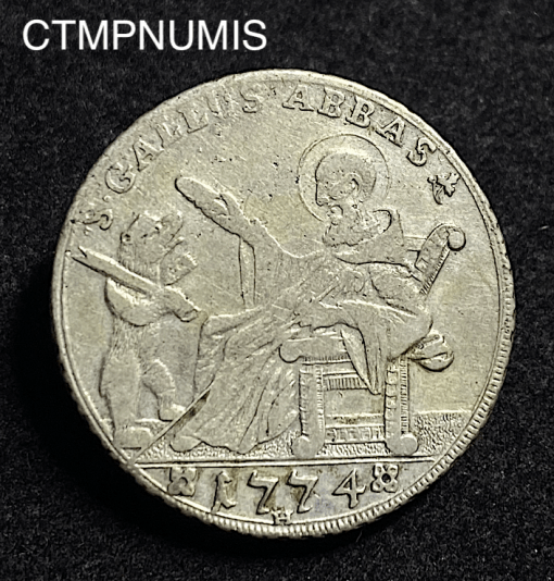 ,MONNAIE,SUISSE,20,KREUZER,SAINT,GALL,1774,