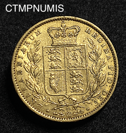 ,MONNAIE,ROYAUME,UNI,SOUVERAIN,OR,1864,
