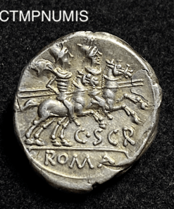 ,MONNAIE,ROMAINE,DENIER,SCRIBONIA,DIOSCURES,