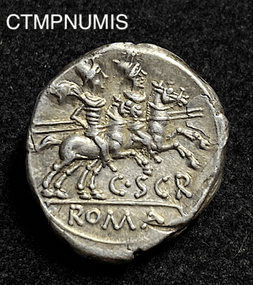 ,MONNAIE,ROMAINE,DENIER,SCRIBONIA,DIOSCURES,