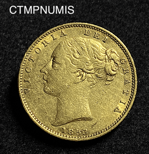 ,MONNAIE,ROYAUME,UNI,SOUVERAIN,OR,1853,