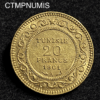 ,MONNAIE,TUNISIE,20,FRANCS,OR,1901,