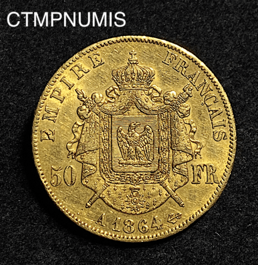,MONNAIE,50,FRANCS,OR,NAPOLEON,1864,