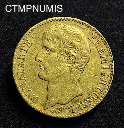 ,MONNAIE,CONSULAT,40,FRANCS,OR,AN,12,