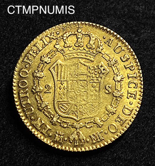 ,MONNAIE,ESPAGNE,2,ESCUDOS,OR,1801,FA,MF,
