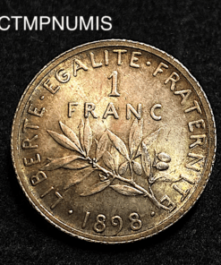 ,1,FRANC,ARGENT,SEMEUS,1898,SPL,
