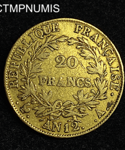 ,MONNAIE,20,FRANCS,OR,NAPOLEON,AN,12,
