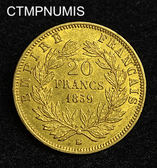 ,MONNAIE,20,FRANCS,OR,NAPOLEON,1859,