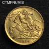 ,MONNAIE,ROYAUME,1/2,SOUVERAIN,OR,1914,