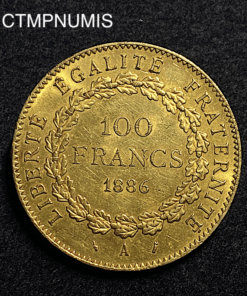 ,MONNAIE,100,FRANCS,OR,GENIE,1886,