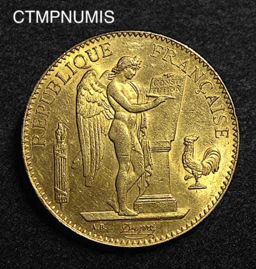 ,MONNAIE,100,FRANCS,OR,GENIE,1886,