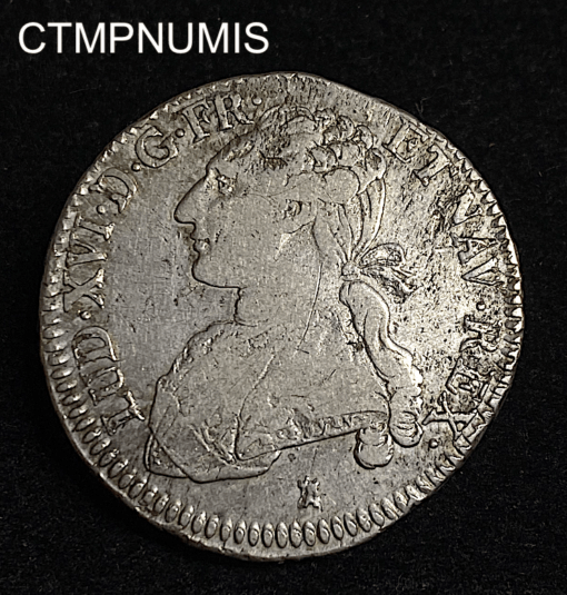 ,MONNAIE,LOUIS,XVI,1/2,ECU,1775,T,NANTES,