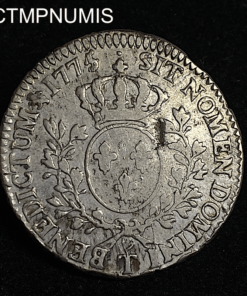 ,MONNAIE,LOUIS,XVI,1/2,ECU,1775,T,NANTES,