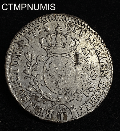 ,MONNAIE,LOUIS,XVI,1/2,ECU,1775,T,NANTES,