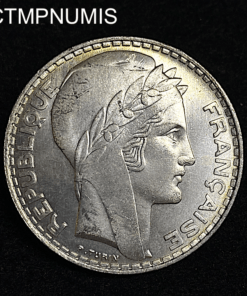 ,20,FRANCS,TURIN,1933,ARGENT,