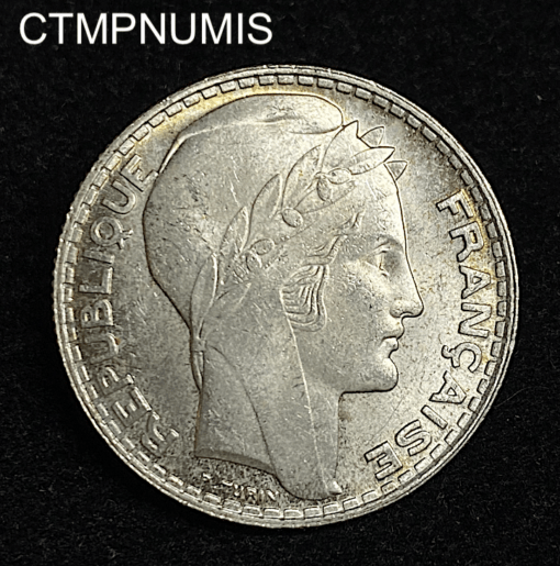 ,MONNAIE,10,FRANCS,ARGENT,TURIN,1930,SUP,