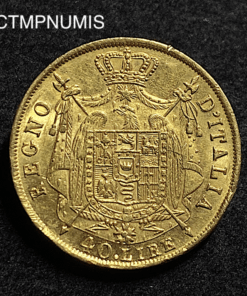 ,MONNAIE,ITALIE,40,LIRE,OR,1814,
