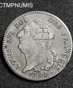 ,MONNAIE,REVOLUTION,LOUIS,XVI,ECU,6,LIVRES,1792,
