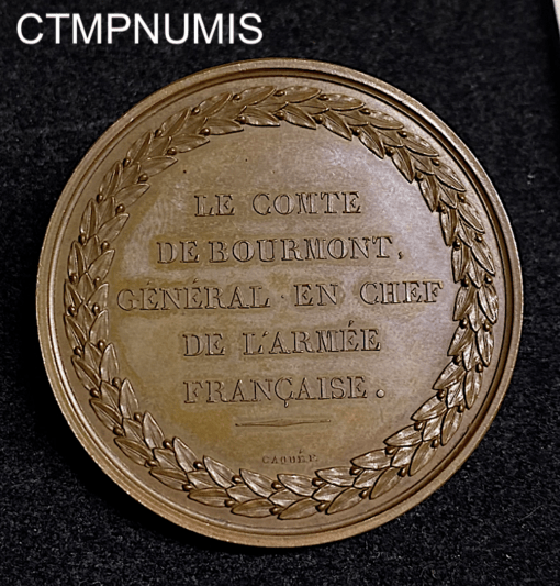 ,MEDAILLE,PRISE,ALGER,1830,BOURMONT,