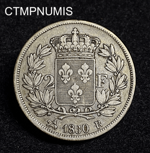,MONNAIE,2,FRANCS,CHARLES,X,1830,ROUEN,