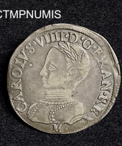 ,MONNAIE,ROYALE,TESTON,CHARLES,IX,1562,TOULOUSE,