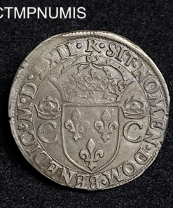 ,MONNAIE,ROYALE,TESTON,CHARLES,IX,1562,TOULOUSE,