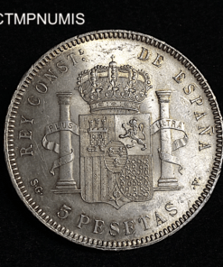 ,MONNAIE,ESPAGNE,5,PESETAS,ARGENT,1899,