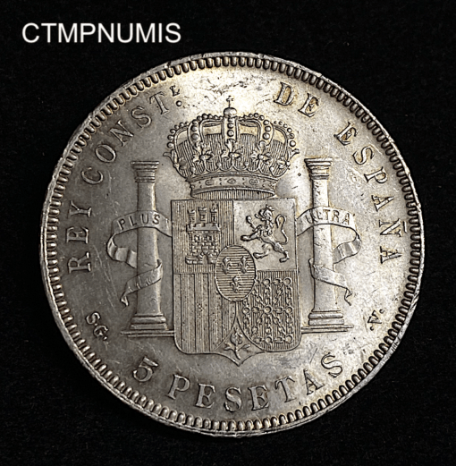 ,MONNAIE,ESPAGNE,5,PESETAS,ARGENT,1899,