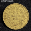 ,MONNAIE,20,FRANCS,OR,NAPOLEON,1856,BB,
