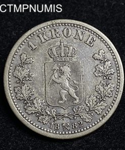 ,MONNAIE,NORVEGE,1,KRONE,OSCAR,1882,