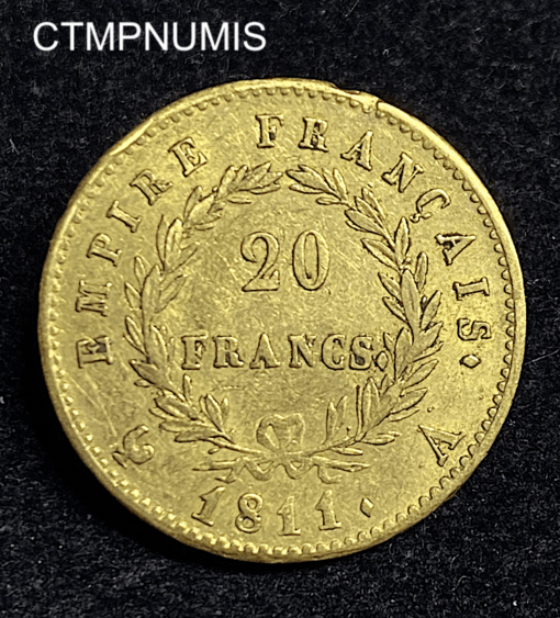 ,MONNAIE,20,FRANCS,OR,NAPOLEON,1811,
