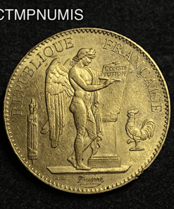 ,MONNAIE,100,FRANCS,OR,GENIE,1882,
