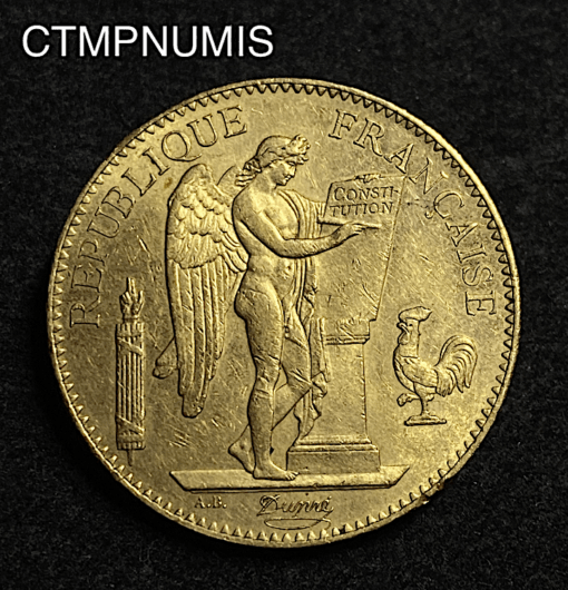 ,MONNAIE,100,FRANCS,OR,GENIE,1882,