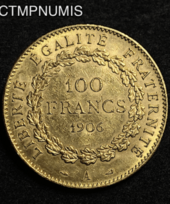 ,MONNAIE,100,FRANCS,OR,GENIE,1906,