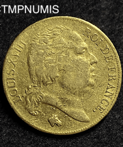 ,MONNAIE,LOUIS,XVIII,20,FRANCS,OR,1818,W,LILLE,