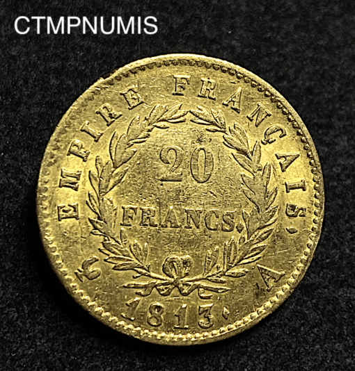 ,MONNAIE,20,FRANCS,OR,NAPOLEON,1813,